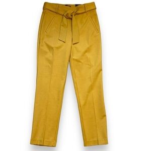 Jules & Leopold Knit Ankle Pants Pull On Slim Leg Mustard Size S New